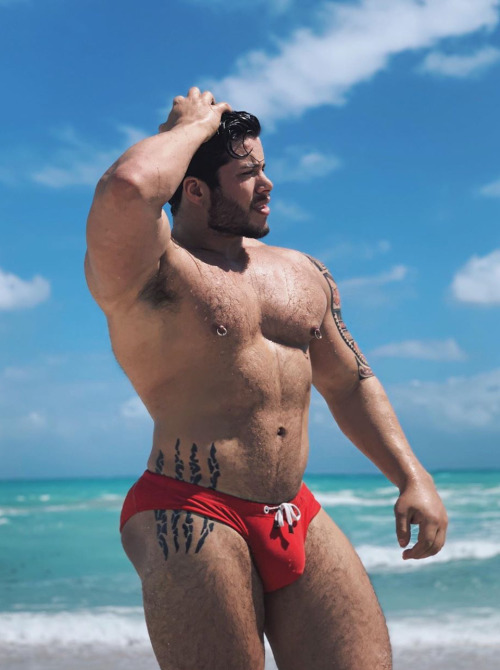 Muscled men and boys
