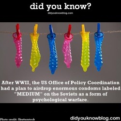 did-you-kno:  Operation Condom DropAfter WWII, Frank Wisner and