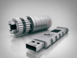 2087:  Crypteks physically lockable USB flash drive takes data