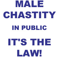 What if there was a law about male chastity in public, and then