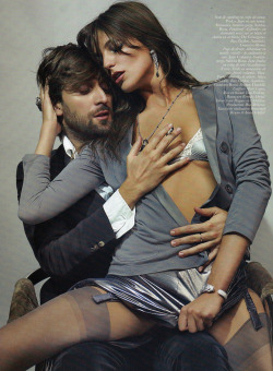 lelaid:  Daria Werbowy & Francesco Vezzoli in La Décadanse for