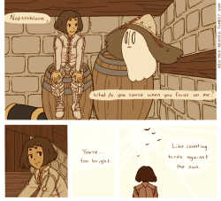 min-min-minnie:  inquisitor frisk + napstacole, with one of my