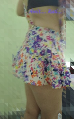 amitrati1981:  A new skirt…. Muaaahhhh….