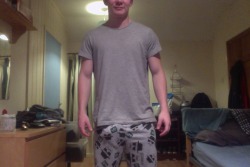 texasfratboy:  smooth college jock gives us a sexy pajama strip!