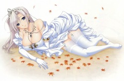 ricotta komori kei princess lover! charlotte hazelrink cleavage