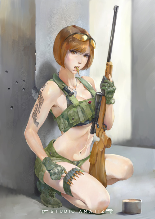 xsirboss:    R700 rifle    AMATIZ  https://www.pixiv.net/artworks/34851831