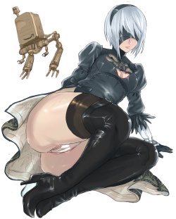 caskitsune: Twitter / Pantsa＠ 🍣‏@panzer532 ニーアオートマタの２Bちゃんできた　得点のamazonスキン欲しい　#nierautomata※Permission