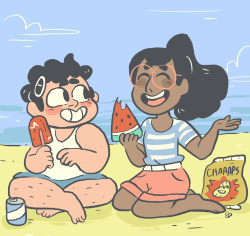mushroomstairs:  it’s summer in beach city!! 