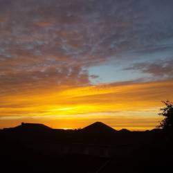 omar-dogan:  Very pretty sunset ,  a little more peach IRL than