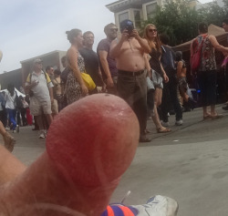 Naked Public Penis in the street…. CFNM exhibitionist