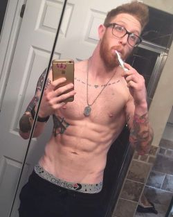 bigdickasseaters: I want to swallow that big ginger cock whole
