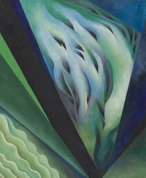 blondebrainpower:Blue and Green Music, 1919  By Georgia O'Keeffe