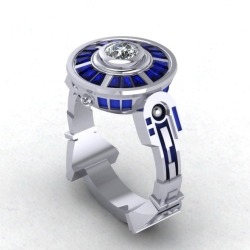 dahbahtman:  Geek Engagement Rings R2-D2 (Star Wars) Star Trek