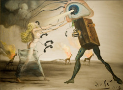 rhade-zapan:  Painting by Salvador Dali[More Salvador Dali | Art
