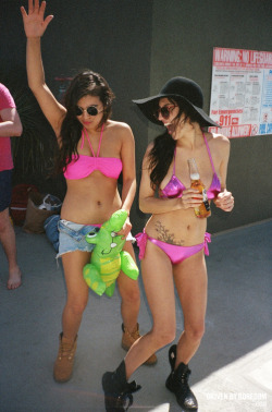 drivenbyboredom:  I want to go to a pool party…. preferably with these girls…  #pinkinipoolparty