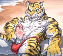 chrispywolf:  Bitching on the beach Artist - motordog 