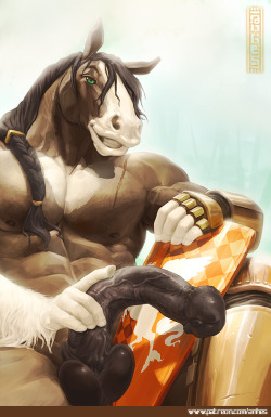 furryhorseheaven322:  horsecockaday:  Artist — anhes.  He’s