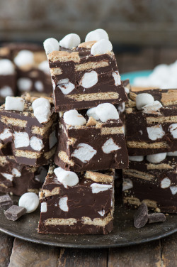 sweetoothgirl:  Chocolate S’mores Bars 