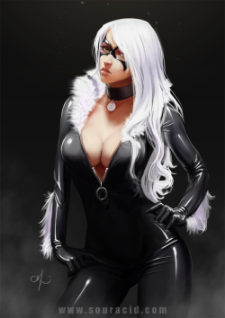 comicbookwomen:  comicbookwomen:         Blackcat by SourAcid