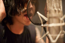 feelsws:  Kellin in the studio working on Madness.Photo by Lindsey