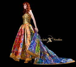 kazmahoneywrites:  Storybook gown constructed entirely out of