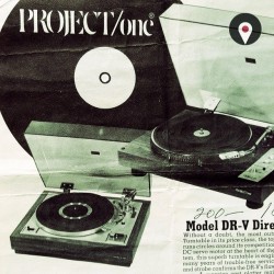 vinylhunt:  1976 sell sheet for Project/One turntables; the very