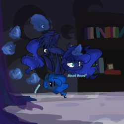 lunadoodle:  Good Morning, Princess Luna… and Moona.  x3!