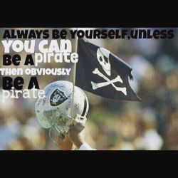 Always be a pirate! #raiders #raidernation  (at Oakland Raider