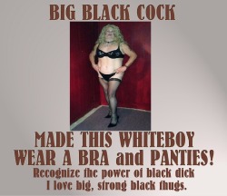 White sissy faggot for Superior Black Masters