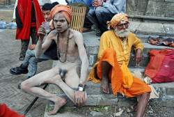 Nepalese Sadhu men, by Samer M.