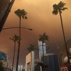 nicekill: fires in los angeles made the sky weird colors. 