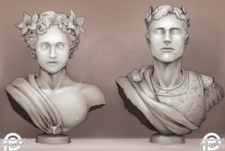 I was gonna do a study of a marble sculpture just for fun but