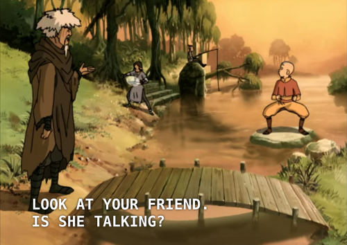 lesbians4sokka: jeong jeong has not exchanged a single word with