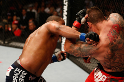 rearnakedchoking:  Daniel Cormier strikes Frank Mir @ UFC on