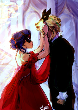 shaniartist: miraculous masquerade ball AU -“the reveal”-