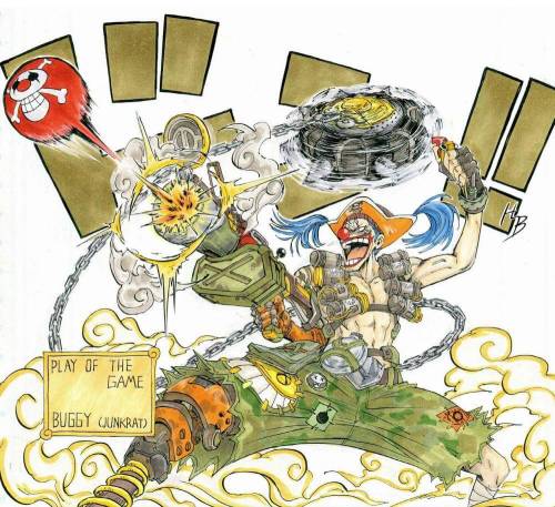 kogeikun:  grimtwin:  gutsu: OVERWATCH X ONE PIECE    They made more XD!