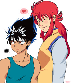 yuugis:  Ahhh… ♥ I love these two, YYH was in my all childhood