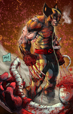 wolverineholic:  Bloody Wolverine by Javier Avila