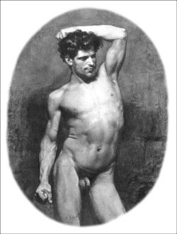 buzz-o-graph:Mariano Fortuny (the father,) “Standing Nude,”