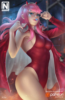 youngjusticer: My darling.  Zero Two, by Norman de Mesa.    