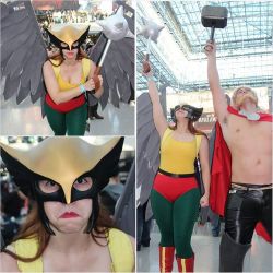 Preview of @doctor_raccoonus as #hawkgirl #dccomics #nycc #newyorkcomiccon