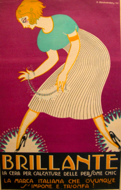 ein-bleistift-und-radiergummi: 1930s Italian Art Deco Poster