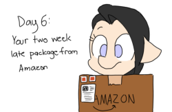 ask-a-pony-detective: about time Day 6: Your two week late package