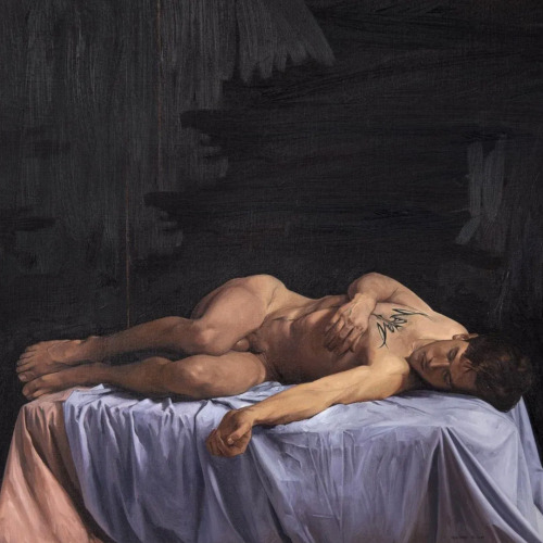 antonio-m:‘Male nude - Dylan’, 2001 by David Warren (1945–present).