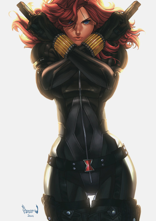 fantasy-scifi-art:  Black Widow by PnzrK 
