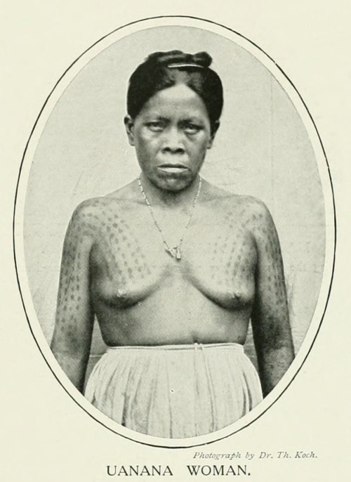 Uanana woman, from Women of All Nations: A Record of Their Characteristics, Habits, Manners, Customs, and Influence, 1908. Via Internet Archive.