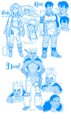 ghostgreen:Some character designs from the book I’m currently