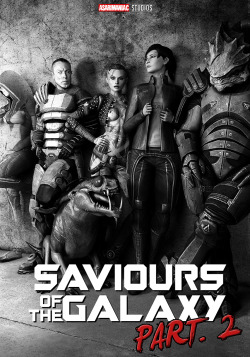 shittyhorsey:  asarimaniac:    After seeing the recent Guardians of the galaxy 2 poster I just had to. So here it is! A group of of Badass and Misunderstood anti-heroes responsible for saving the galaxy.   Neat idea!  Where is mini garrus mate? :PGood