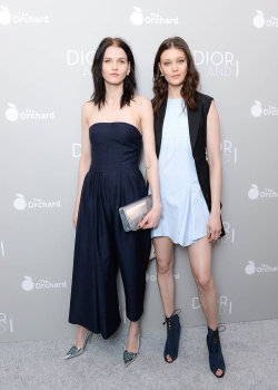 stylebythemodels:  Katlin Aas and Diana Moldovan at the Dior