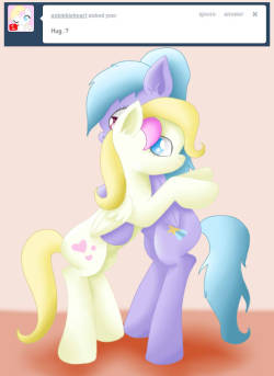 cloudchaseranswers:  The pretty pony wants to hug me!  Aww :3